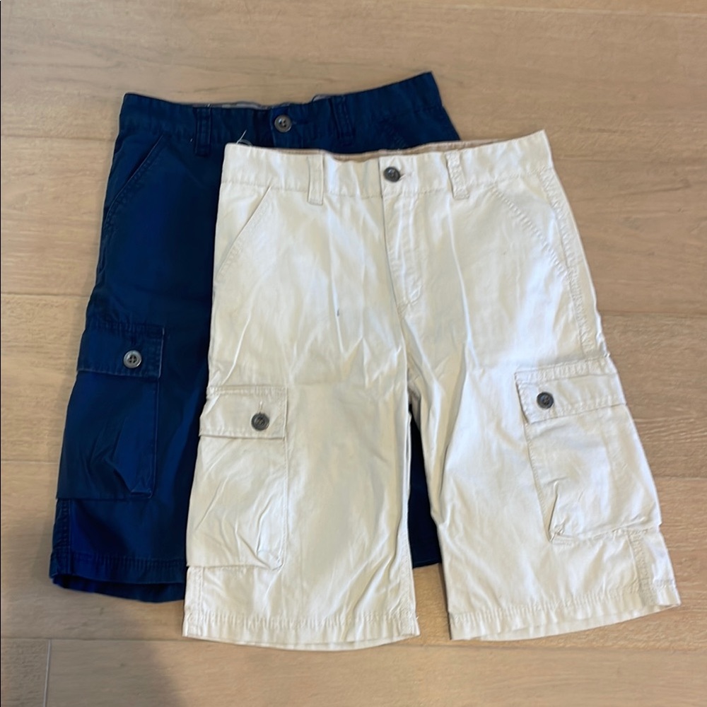 Men's Casual Shorts - Navy and Cream